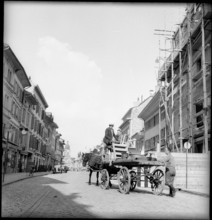 After World War 2: relief action for Lanslebourg, Morges 1945.