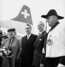 Sir Seymour Howard in Switzerland, 1955.