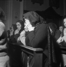 St. Barbara day in Cavergno, 1952.