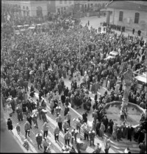 Carnival festivities in Fribourg, 1946.