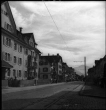 Street in Appenzell village 1941.