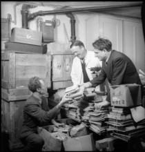 WW 2: collecting items for german theaters, theatres, 1946.