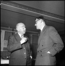 Press conference, Mr Escher on the Rheinau project 1951.