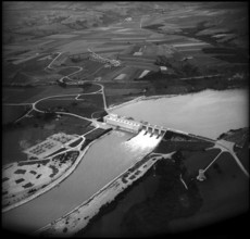 Verbois power station, aerial photograph 1948.