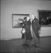 Philip Etter at Rembrandt exhibition in Schaffhausen 1949.