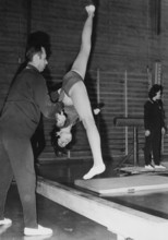 National coach Martschini and Käthi Fritschi 1969.