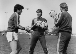 National, team, keepers, Burgener, Brunner, and, Zurbuchen, 1986., (Photo, by:,