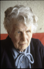 Adele Duttweiler, widow of Gottlieb Duttweiler, 1980.