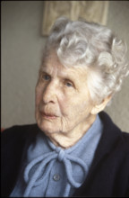 Adele Duttweiler, widow of Gottlieb Duttweiler, 1980.