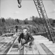 Formwork Rheinau power station 1953.