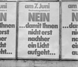Vote campaign on Initiative against foreign infiltration 1970.