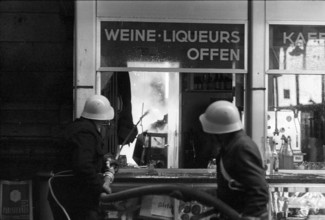 Fire at Lucerne main station 1971.