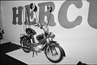 Bicycle and motorcycle fair, exhibition at Zuespahalle Zurich 1971.
