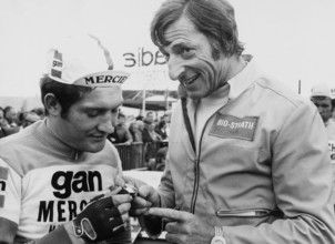 Tour de Suisse 1968: Cyrille Guimard and Ferdi Kübler.