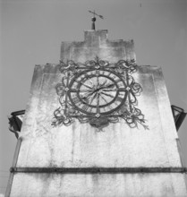 Tour de l'Horloge tower in Courrendlin; 1943.