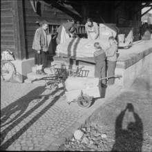 The 2000th donated bed of the Red Cross, 1957.