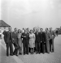Strike in Schaffhausen's string factory, 1946.