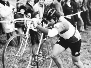 Cyclo Cross race 1975: Francesco Moser.