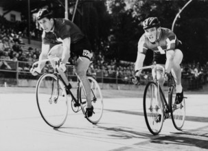 Track race WC Zurich 1953: Oskar Plattner.
