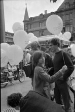 Campaign in support of the women's right to vote in the canton Zurich, 1969.