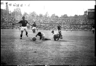Football WC quarter final 1954: Switzerland - Austria.
