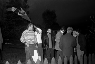 Protesters at Béliers demonstration in Reconvilier, 1972.