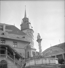 Fribourg; city hall; 1945.
