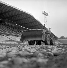 Letzigrund, Stadium;, construction, of, athletics, track, 1968., (Photo, by:, RDB/Dukas/Universal,