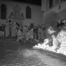 Civil defence training in Zug, 1958.