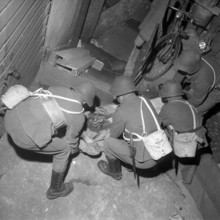 Civil defence training in Neuchâtel, 1959.