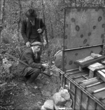 Hunting panthers in Valais, 1946.