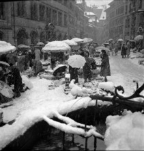 Market in Lausanne; 1952.
