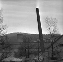 Blasting of high chimney, Winterthur 1965.