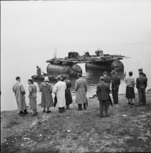 After WW 2: recovery of a US bomber, Zug 1952.