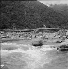 Flood in the Calanca Valley, 1951.