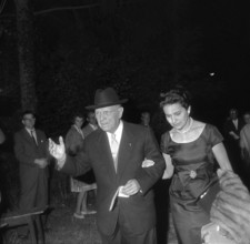 Pablo Casals and his future wife Martita Montanez, 1956.