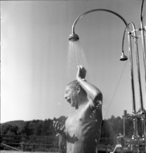 Bather, Wave Pool Dolder around 1950.
