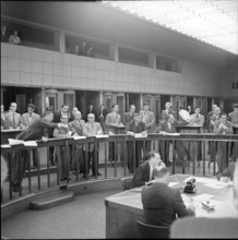 Brokers at the Zurich Stock Exchange, 1952.