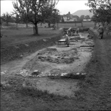 Excavations in Vindonissa, Windisch, 1953.