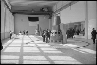 Turbine room, power station Schiffenen 1964.