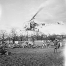 Helicopter at exhibition noise abatement, Zurich 1960.