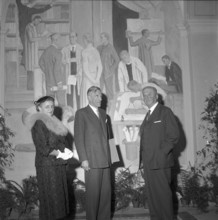 100 years ETH Zurich 1955: principal Giacometti, painter Gimmi.
