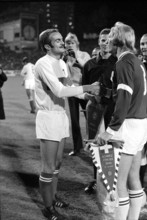 International match Switzerland - Italy 1972: Mazzola, Odermatt.