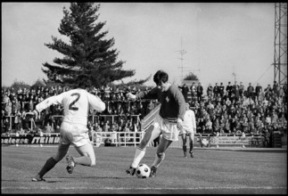 WC qualifier 1973: Luxemburg - Switzerland; Daniel Jeandupeux.