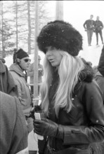 World Bob Racing championships St. Moritz, 1970: Mirja Sachs, wife of Gunter.