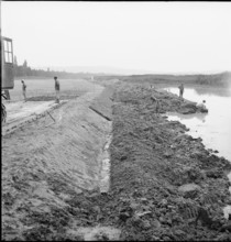 WW2: Melioration, land reclamation on Lake Neuchâtel, 1944