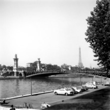 1967, Paris, Senna River and Alexander III Bridge.