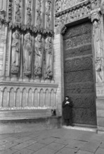 1975, Paris, Notre Dame Cathedral.