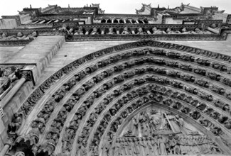 1975, Paris, Notre Dame Cathedral.