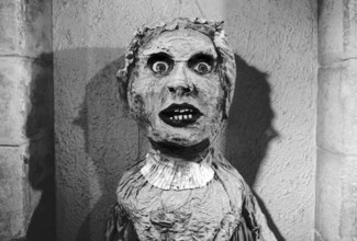 1975, Paris, gallery. papier-mache sculpture.